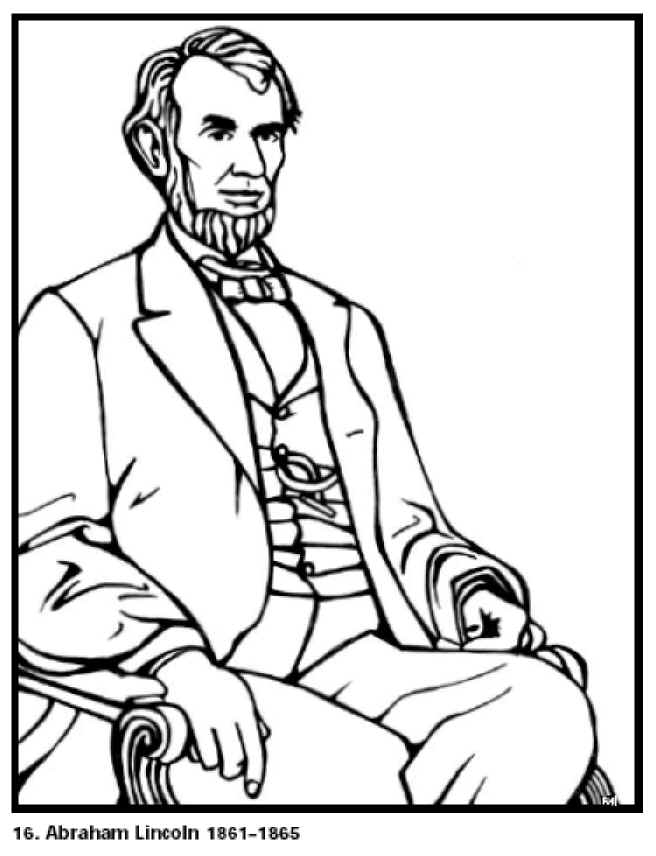 656x856 Abraham Lincoln Coloring Page Pages Clip Art Library Inside