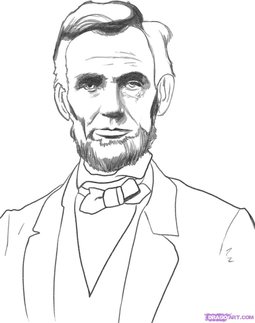 1000x1267 Abraham Lincoln Coloring Pages Free Printable Page Preschool Hat