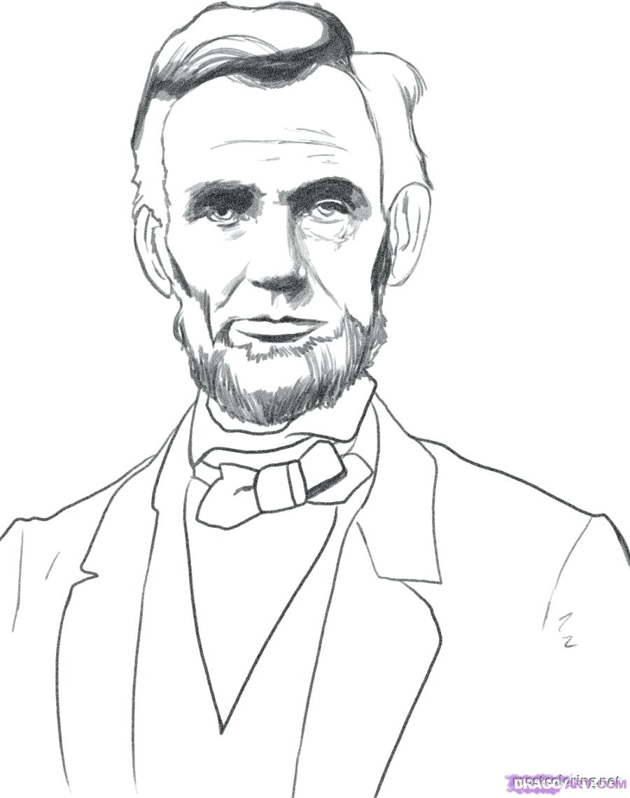 900x1140 Abraham Lincoln Coloring Page Sheets Pages Printable