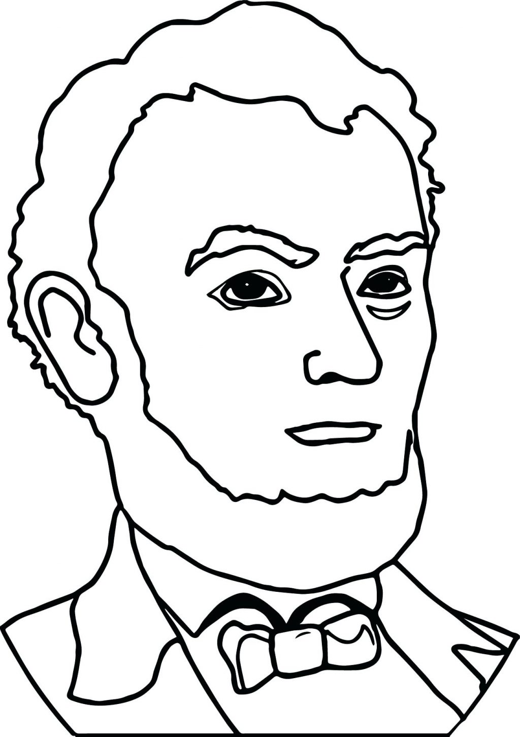 1024x1452 Coloring Pages ~ Abraham Lincoln Coloring Pages President Line