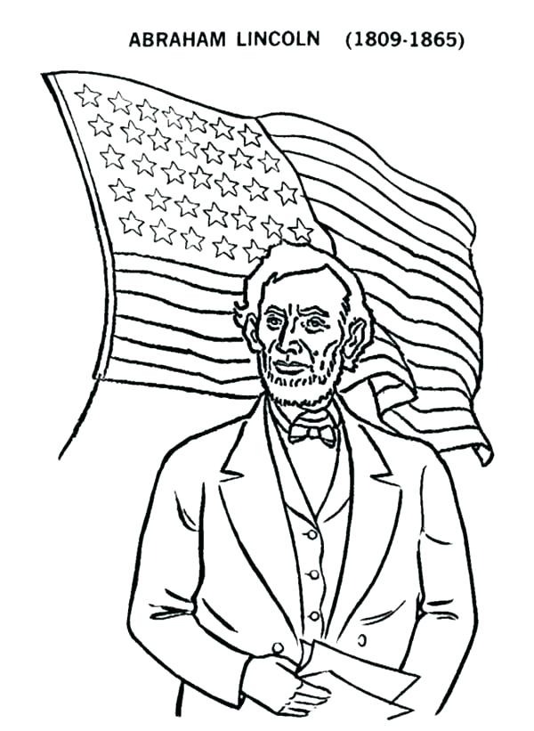 600x821 Abe Lincoln Coloring Page Unique Coloring Pages Online A Head
