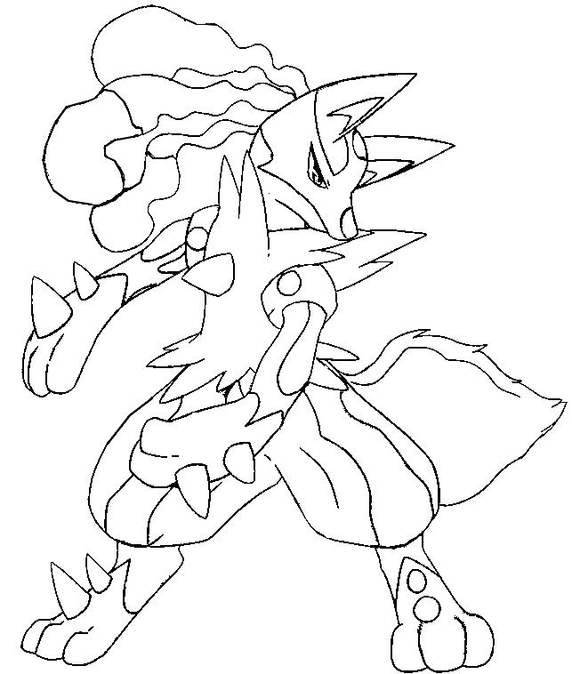 643x758 Coloriage Absol Pokemon