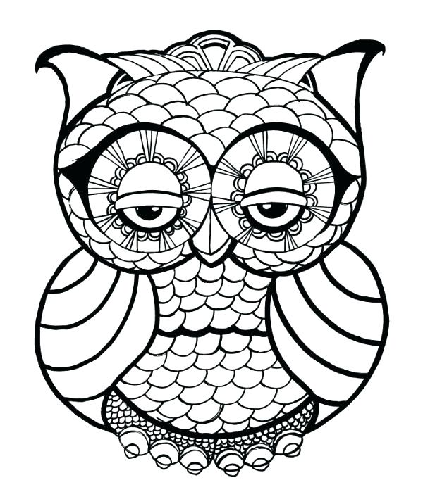 600x699 Abstract Coloring Sheets