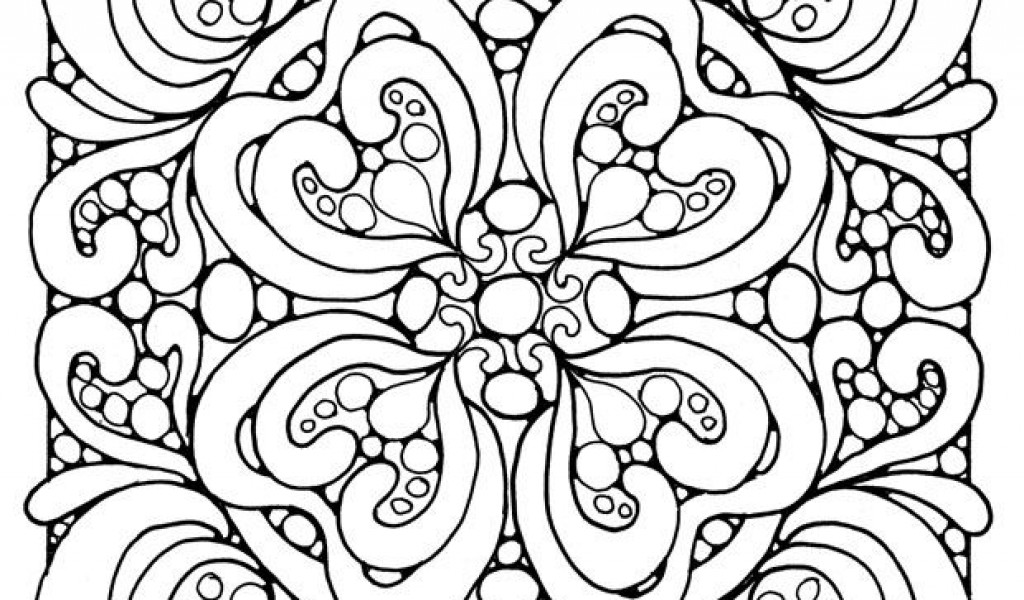 1024x600 Abstract Art To Color Pages