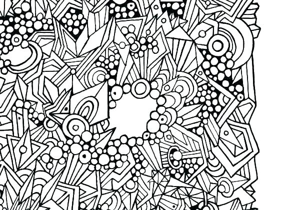 570x421 Abstract Coloring Books Abstract Color Pages Easy Mandala Coloring