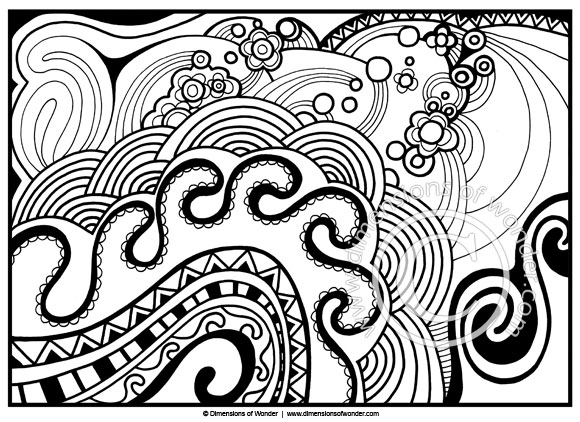 580x422 Abstract Coloring Pages Abstract Coloring Pages With Words Kids