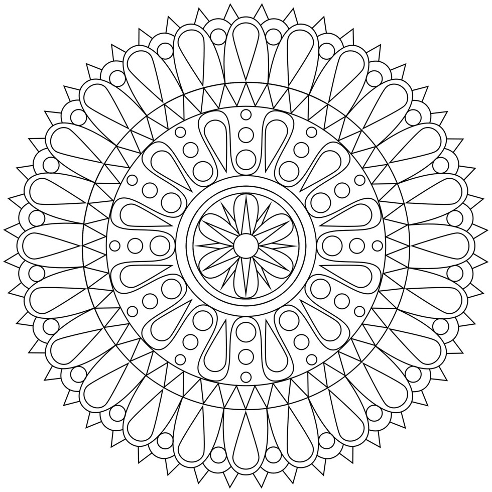 980x980 These Printable Mandala And Abstract Coloring Pages Relieve Stress