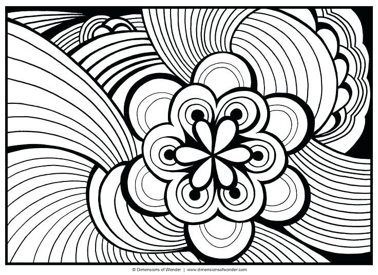 736x535 Abstract Coloring Pages For Adults