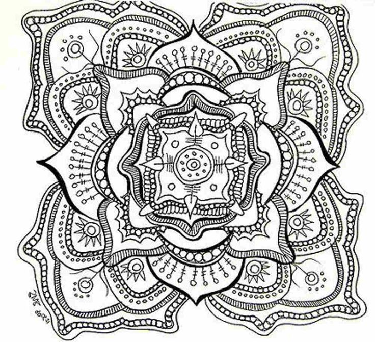 736x671 Coloring Pages. Free Printable Abstract Coloring Pages For Adults