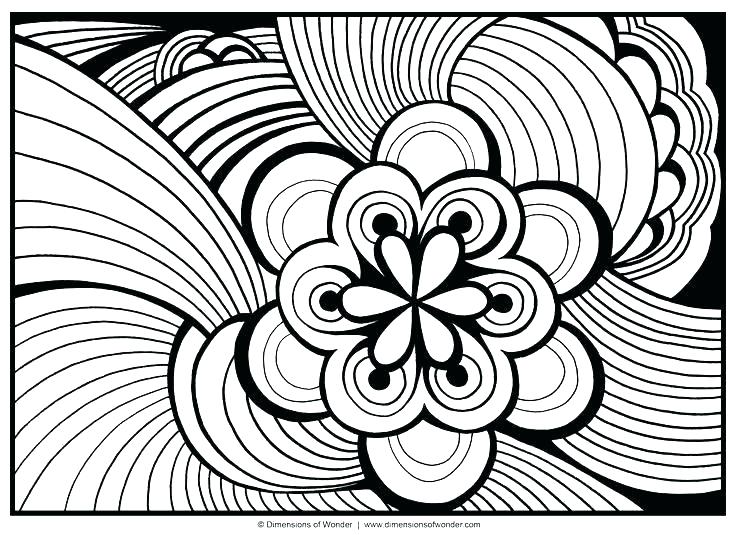 736x535 Abstract Coloring Pages For Adults Free Printable Adult Coloring