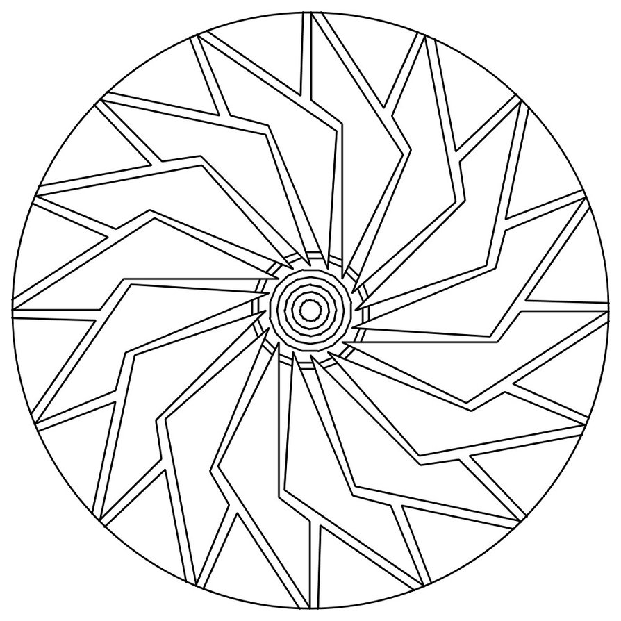 894x894 Abstract Art Coloring Pages