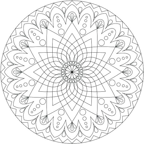 600x600 Printable Mandala Coloring Pages For Kids Mandala Coloring Pages