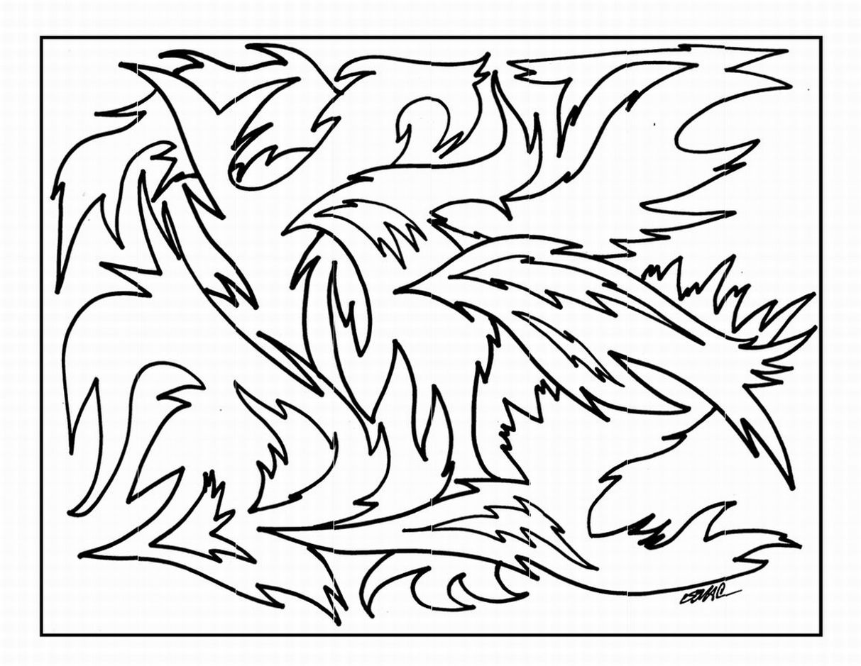 1213x939 Awesome Abstract Pictures To Color Preschool In Pretty Free