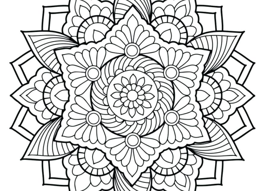 879x635 Printable Abstract Coloring Pages For Adults