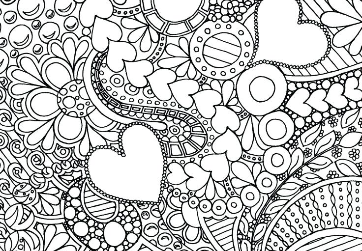 736x511 Love Coloring Pages For Adults Abstract Flowers 2884 Coloring Love