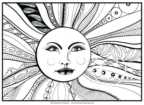 500x364 Abstract Flower Coloring Pages For Adults Easy In Addition