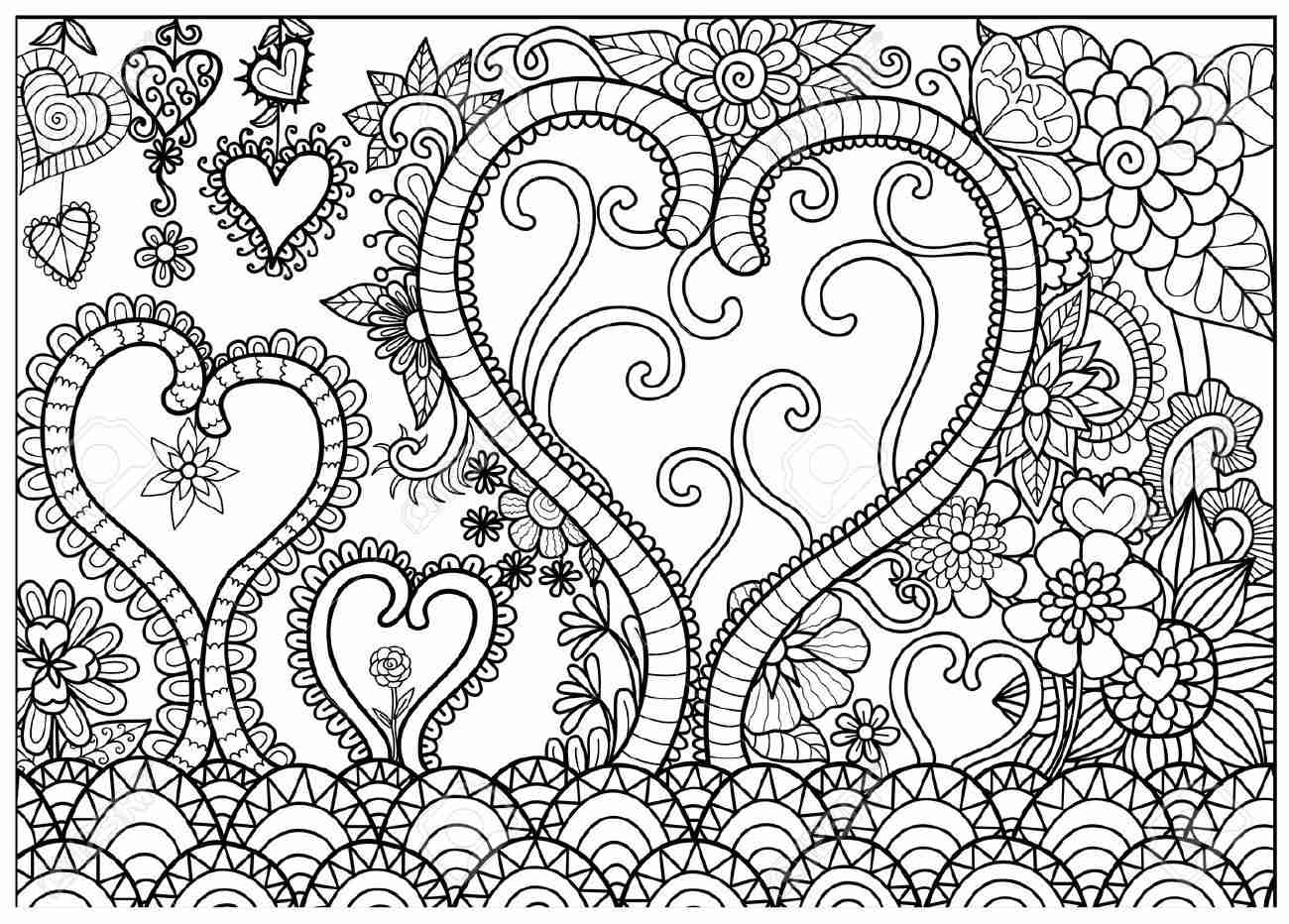 1300x932 Awesome Abstract Heart Coloring Pages 47 Artsybarksy Lovely