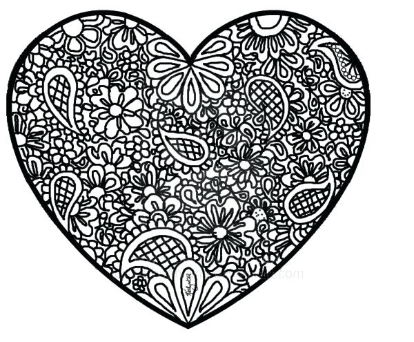 600x495 Coloring Pages Abstract Abstract Heart Coloring Pages Abstract