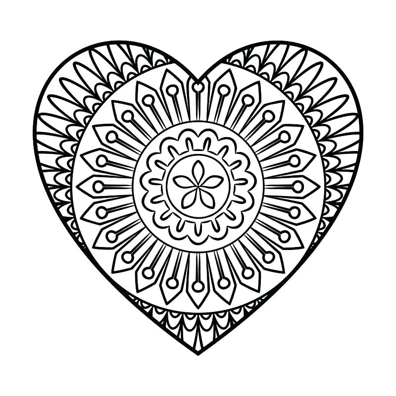 800x800 Heart Coloring Pages Abstract Heart Coloring Pages Heart Coloring