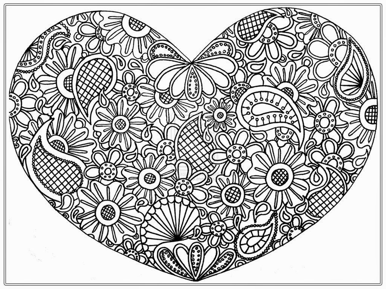 1280x960 Abstract Heart Coloring Pages For Adults Abstract Coloring Pages