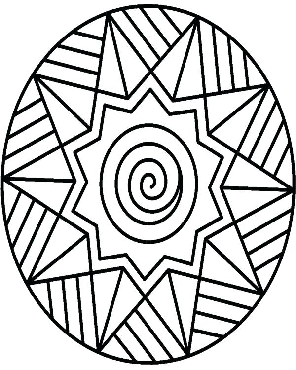 Abstract Owl Coloring Pages