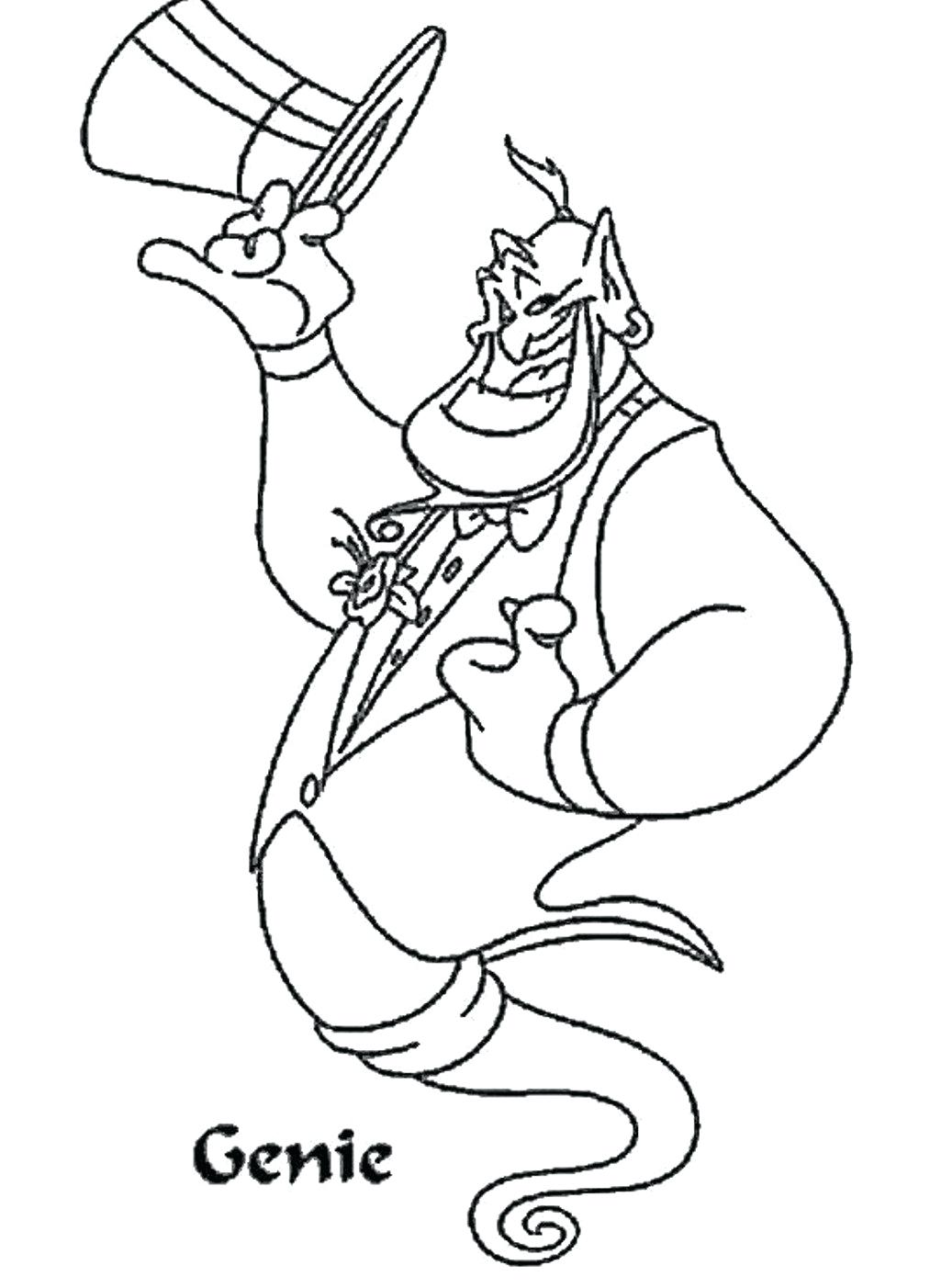 1013x1402 Coloring Pages ~ Aladdin Coloring Pages Prince Page Abu Aladdin