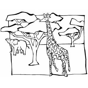 300x300 African Savanna Coloring Pages