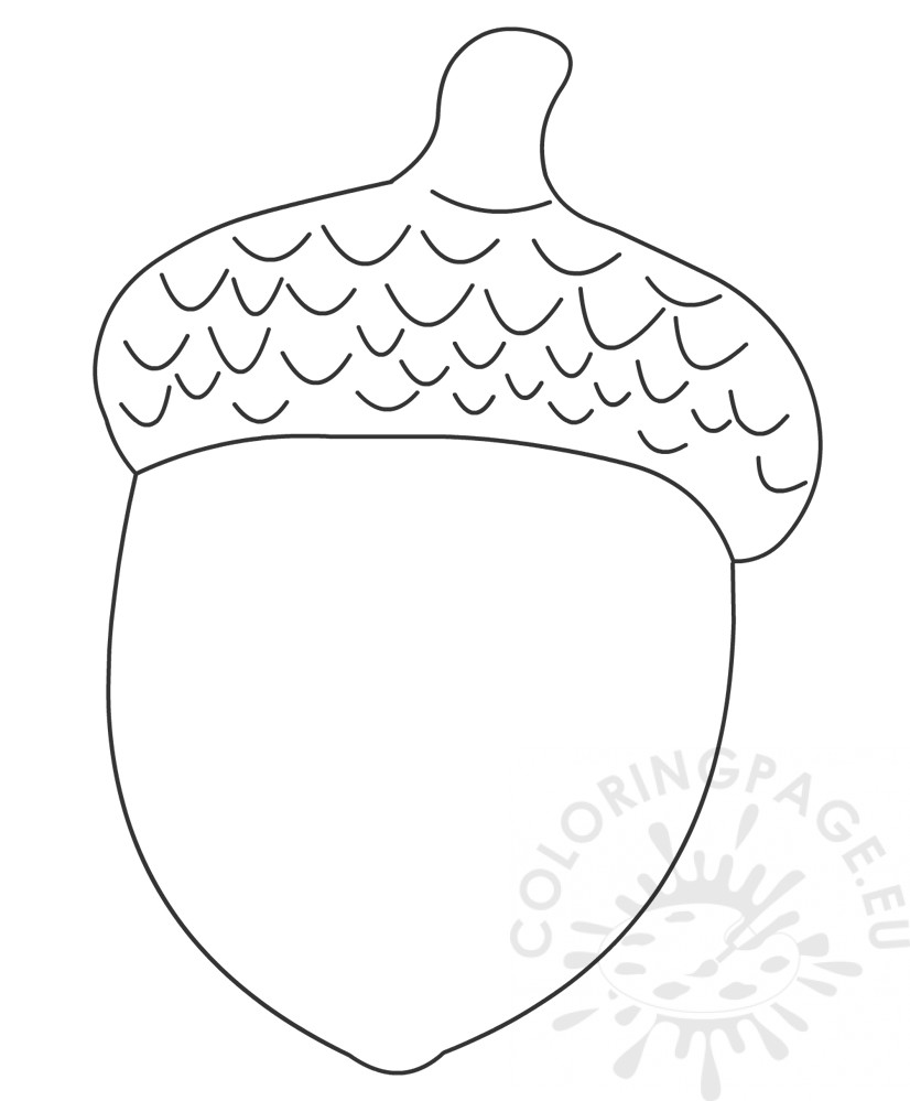 Acorn Coloring Page