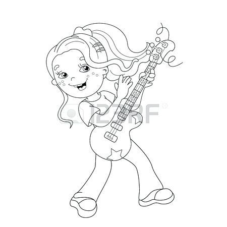 450x450 Guitar Coloring Page Acoustic Guitar Coloring Page Guitar Hero