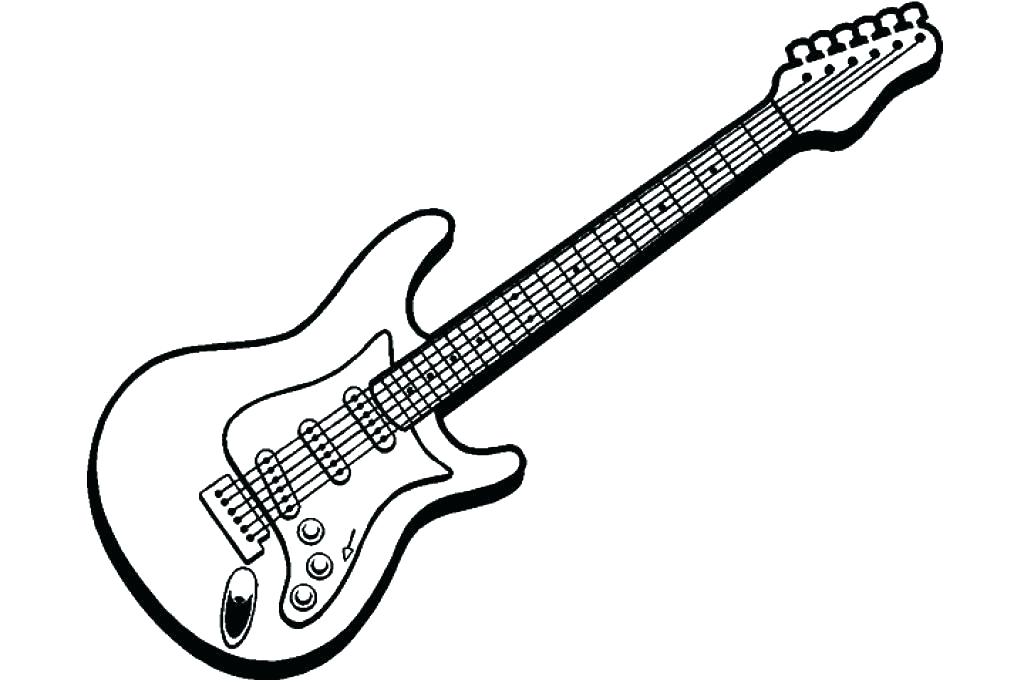 1024x683 Guitar Coloring Pages Guitar Coloring Page Electric Guitar