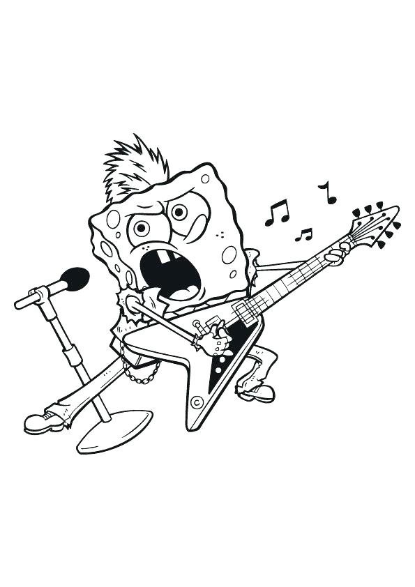 595x842 Electric Guitar Coloring Page Guitar Coloring Page Good Acoustic