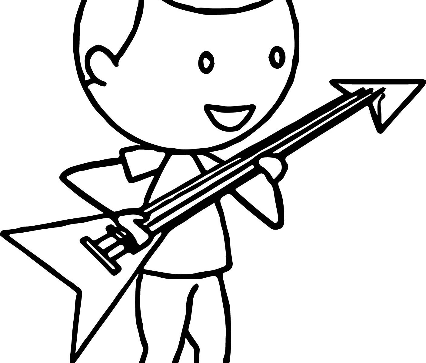 1406x1200 Electric Guitar Coloring Pages Simple Images Acoustic And Adult