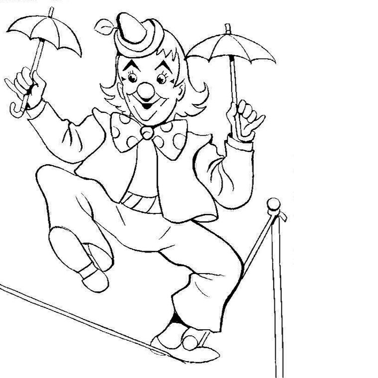 Acrobat Coloring Pages