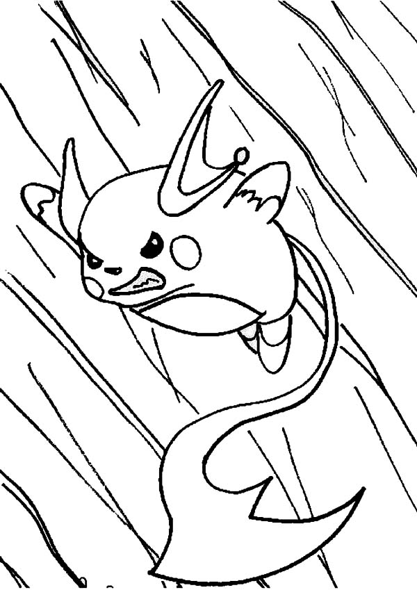 600x849 Raichu In Action Coloring Page Color Luna