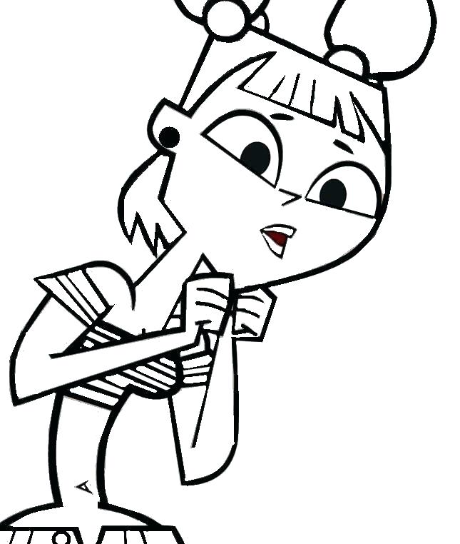 645x762 Total Drama Coloring Pages Total Drama Action Coloring Pages