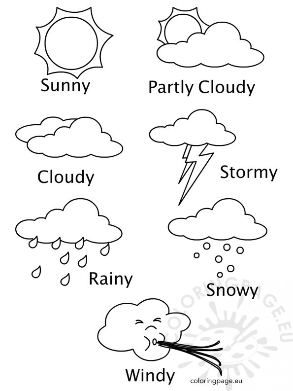 595x793 Weather Coloring Pages Printable Weather Coloring Sheets