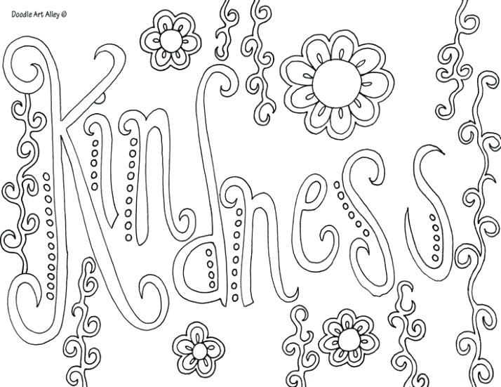 714x551 Kindness Coloring Pages