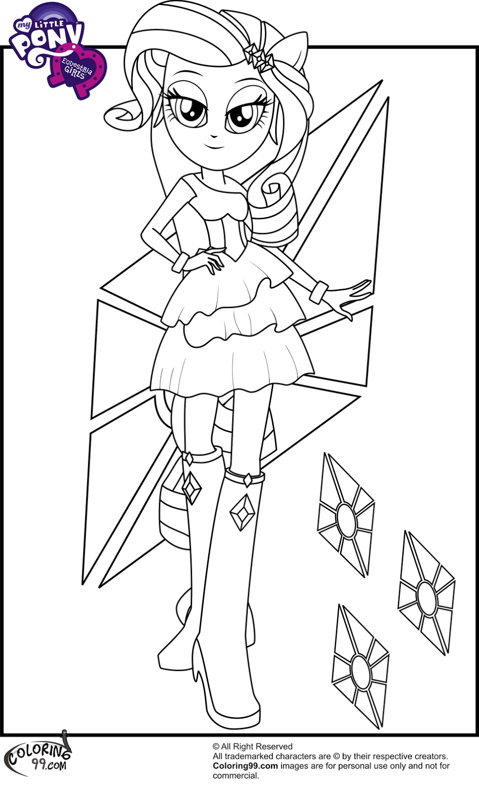 973x1600 My Little Pony Equestria Girl Coloring Pages