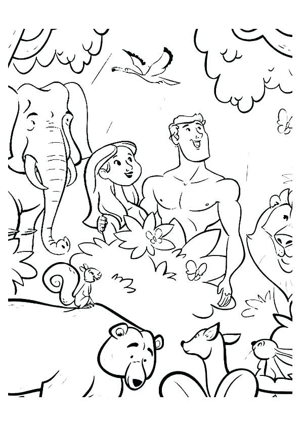 595x842 Adam And Eve Coloring Page Colourg Adam And Eve Sin Coloring Page