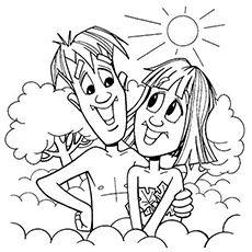 230x230 Top 25 Freeprintable Adam And Eve Coloring Pages Online