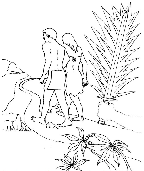 507x602 Top 70 Adam And Eve Coloring Pages