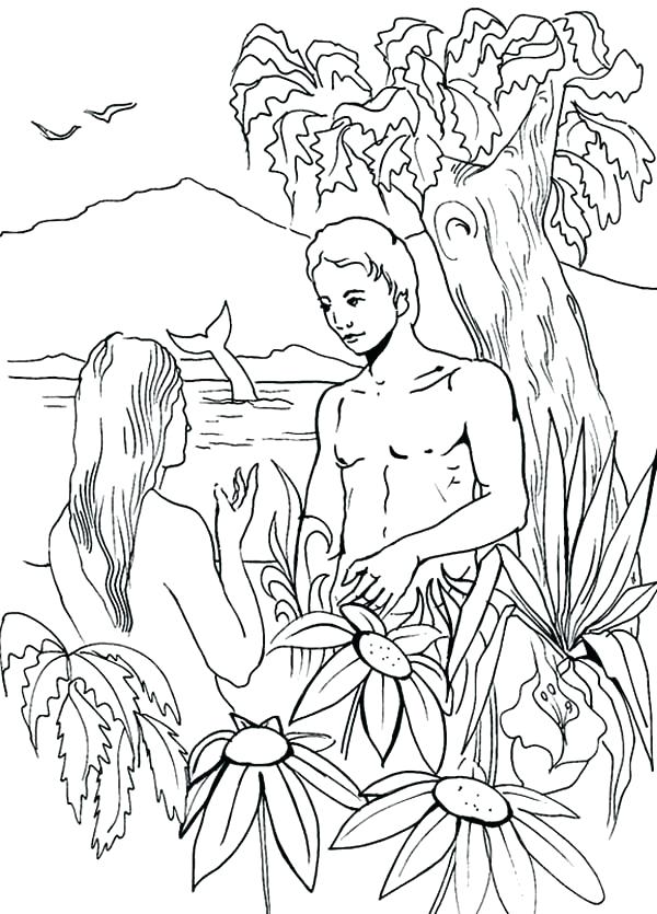 600x835 Adam And Eve Coloring Pages And Eve Coloring Page Also Eve