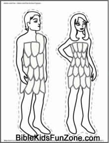 220x288 Adam And Eve In The Garden Of Eden Crafts, Coloring Pages And Play