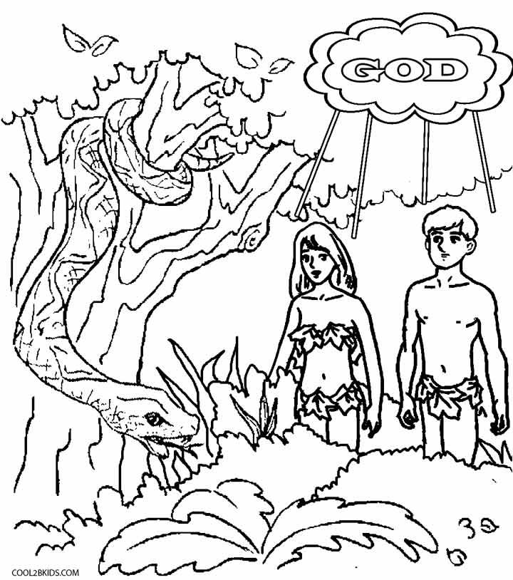 720x814 Printable Adam And Eve Coloring Pages For Kids Cool2bkids