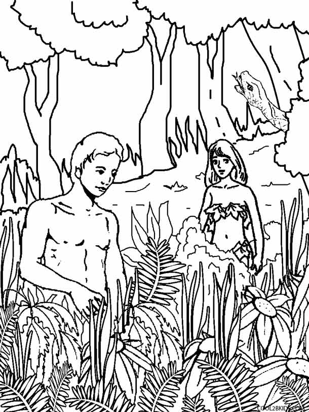 610x813 Printable Adam And Eve Coloring Pages For Kids Cool2bkids