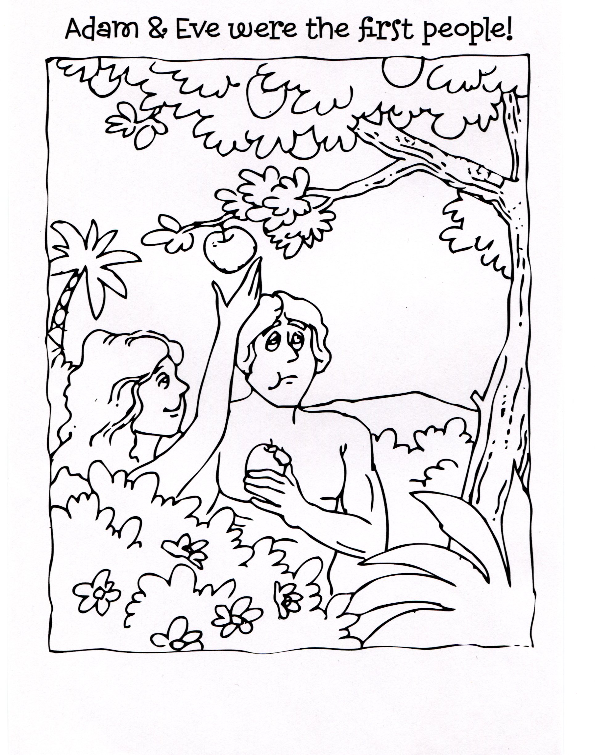 1930x2450 Free Adam And Eve Coloring Pages In Page