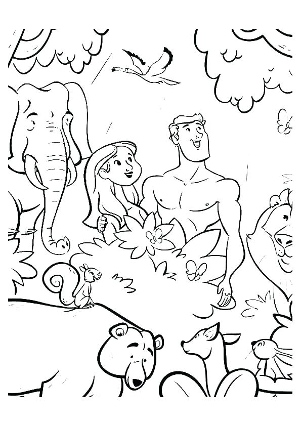 595x842 Adam And Eve Coloring Pages Images And Eve Coloring Pages For Kids