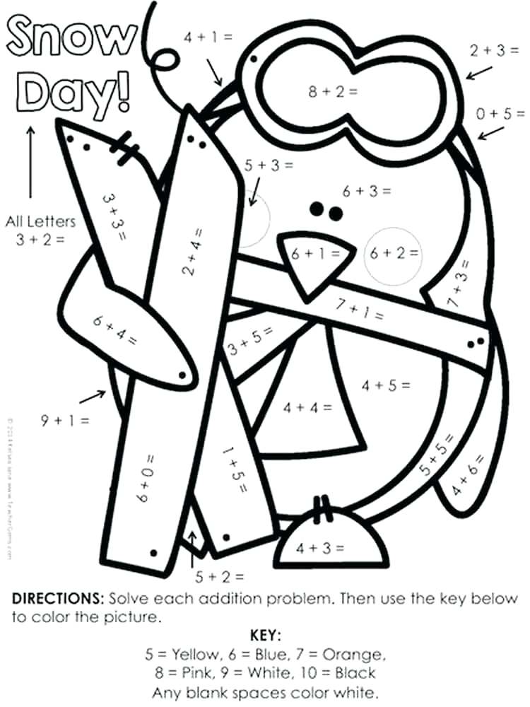 750x1000 Addition Coloring Worksheets Color Of Love Simple Addition