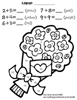 270x350 Addition Color By Math Coloring Pages
