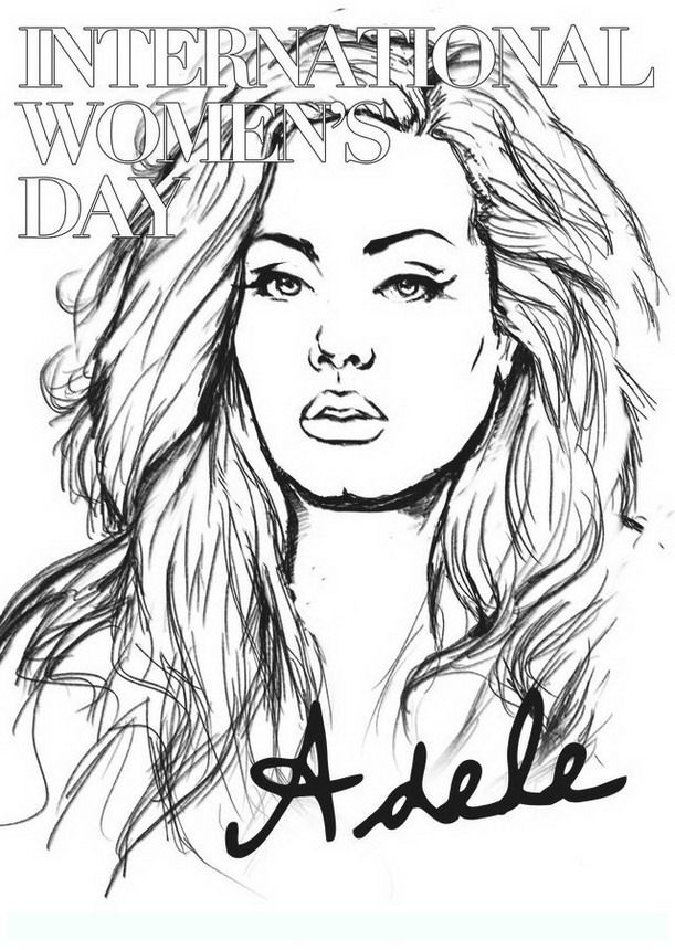 611x860 Adele Coloring Pages Color Bros